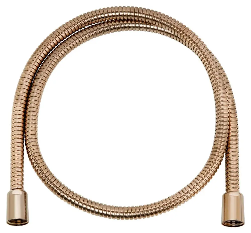 Brauseschlauch in gebürsteter Bronze mit flexibler Konstruktion, hergestellt von Keuco, geeignet für Armaturen im Badezimmer.